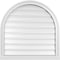 Ekena Millwork Round Top Surface Mount PVC Gable Vent: Functional, w/ 2"W x 2"P Brickmould Sill Frame, 30"W x 30"H GVPRT30X3003SF - alternate 1